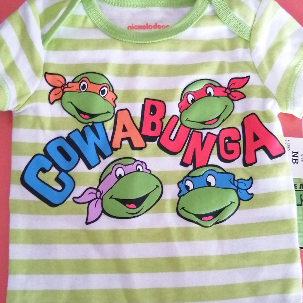 2/$20 Ninja turtles onsie